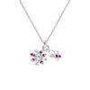 Flower Shape Gold & Diamond Necklace