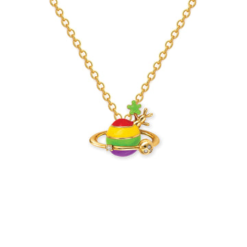 Whimsy Planet Charm Necklace