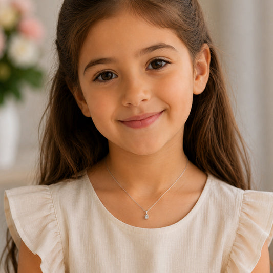 Baby Solitaire Diamond Necklace