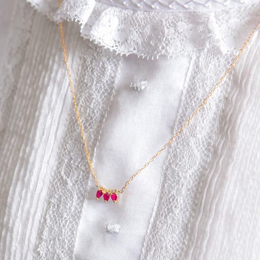 Ruby And Diamonds Necklace