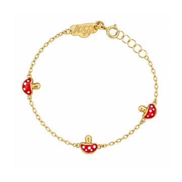 Mushroom Shape Gold Bracelet