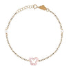 Butterfly Shape Gold & Pearl Bracelet