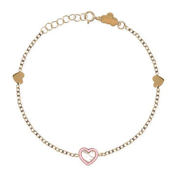Heart Shape Gold Bracelet