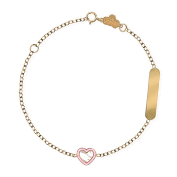 Heart Shape Gold Bracelet