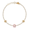 Flower Charm Gold Bracelet
