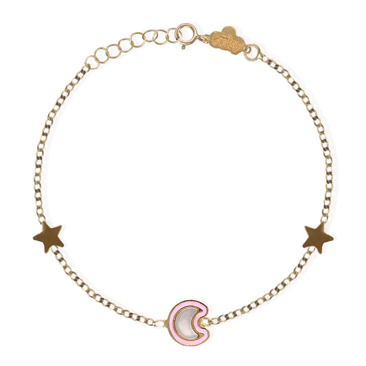 Moon & Star Gold Bracelet