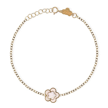 Flower Shape Gold Bracelet