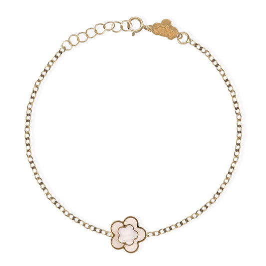 Flower Shape Gold Bracelet