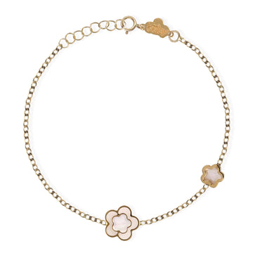 Flower Shape Gold Bracelet