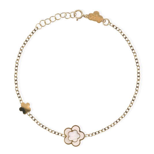 Flower Shape Gold Bracelet