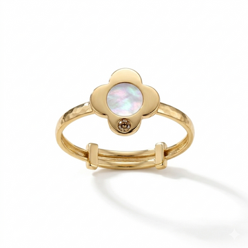 Flower Shape Gold Ring