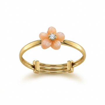 Floral Gold & Diamond Ring