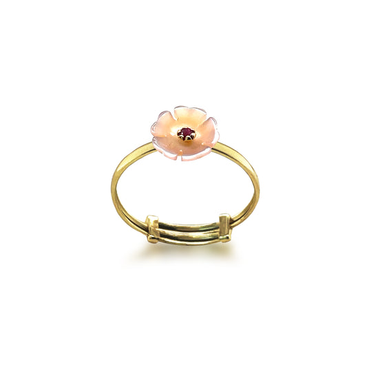 Floral Gold Rings