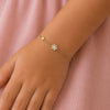 Flower Shape Gold Bracelet