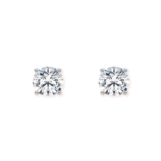 Baby Solitaire Diamond Earrings