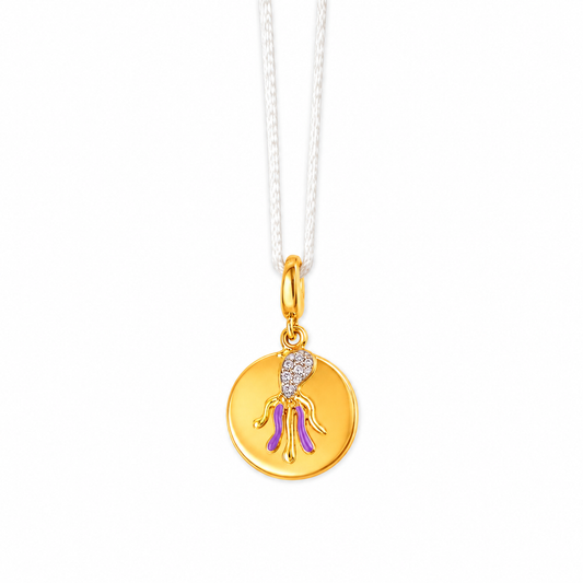 Octopus Shape Gold & Diamond Necklace