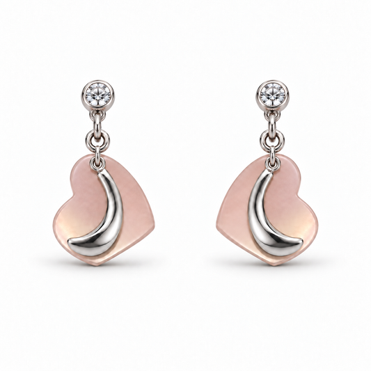 My Name Starts With "ر" Heart Earrings