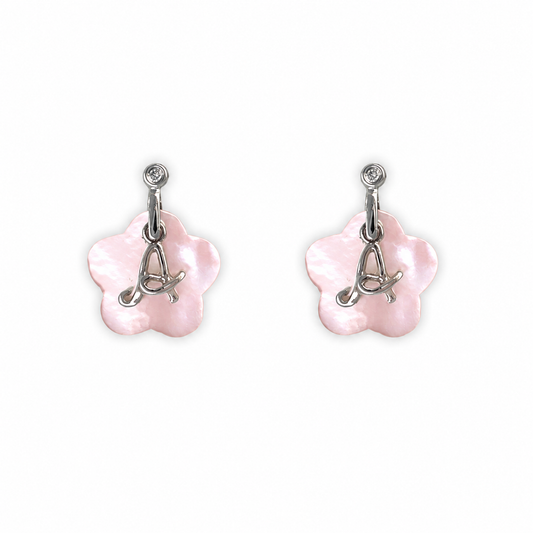 My Name Starts With "A" Flower Earrings