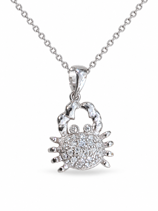 Crab-yy Diamond & Gold Necklace