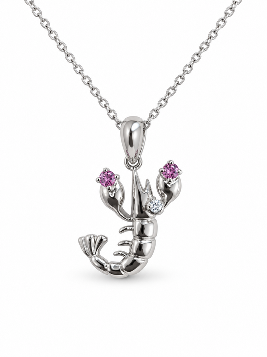 Gold Lobster Pendant Necklace