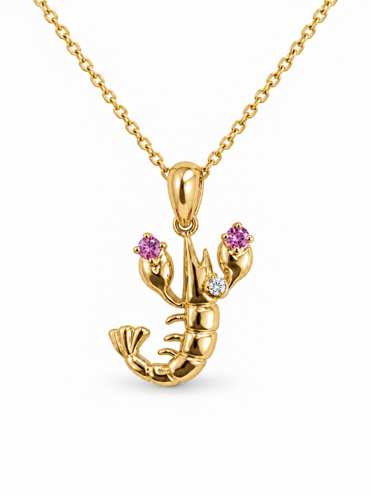 Lobster Pendant Necklace