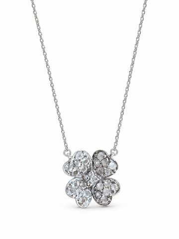 Floral Diamond & white gold Necklace