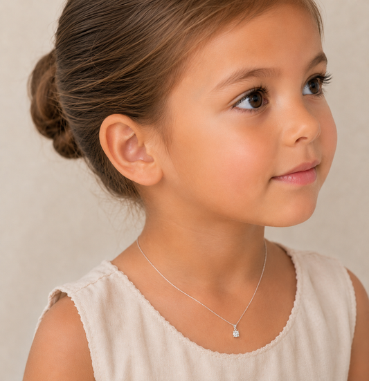 Baby Solitaire Diamond Necklace