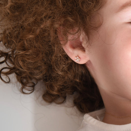 Pink Floral Earrings