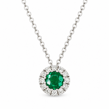 Round Shape Gold & Diamond Necklace