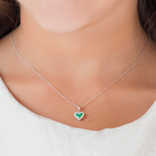 Emerald Heart Necklace