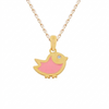 Little Pink Birdie Necklace