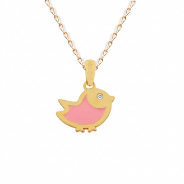 Little Pink Birdie Necklace