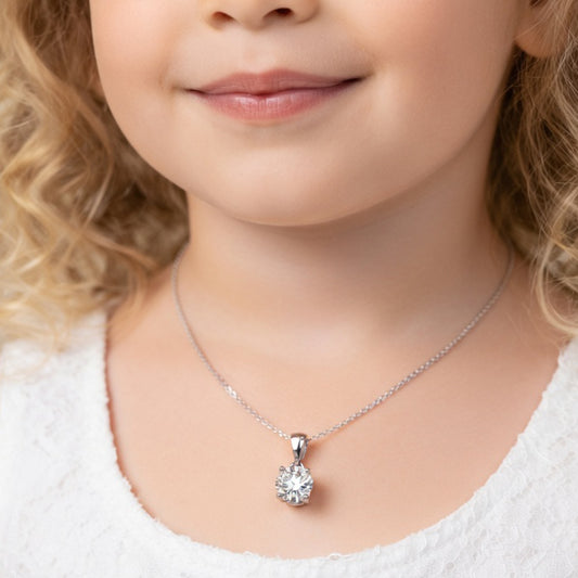 Baby Solitaire Diamond Necklace