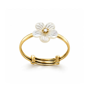 Floral Gold & Diamond Ring