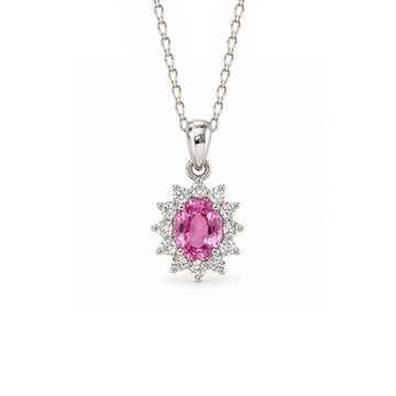 Pink Sapphire Necklace
