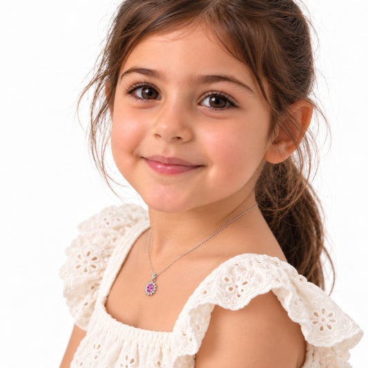 Pink Sapphire Necklace