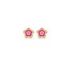 Flower Shape Gold Earrings