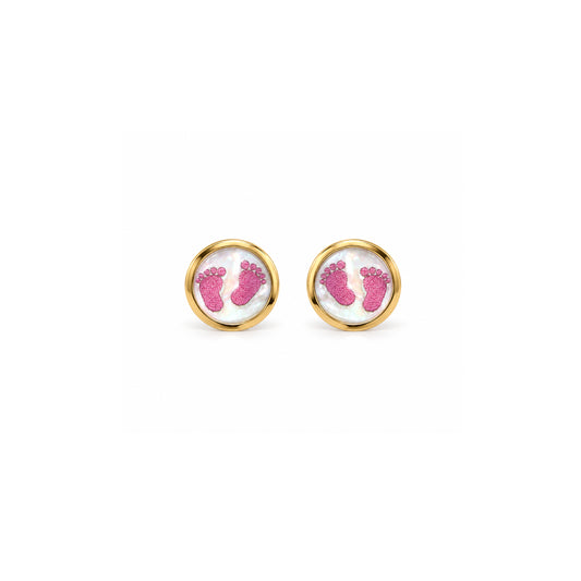 Little Steps Gold Earrings