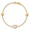 Butterfly & Flower Shape Gold Bracelet