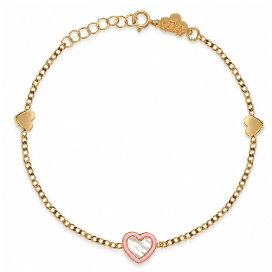 Heart Shape Gold Bracelet