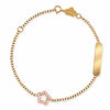 Flower Charm Gold Bracelet (Customizable)