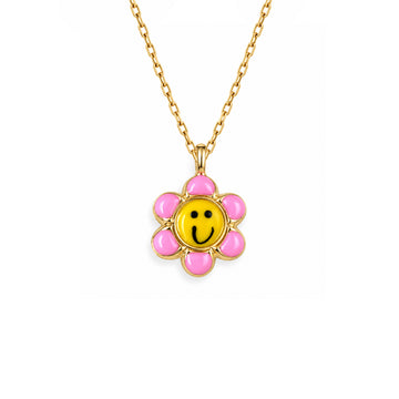 Flower shape Gold Necklace