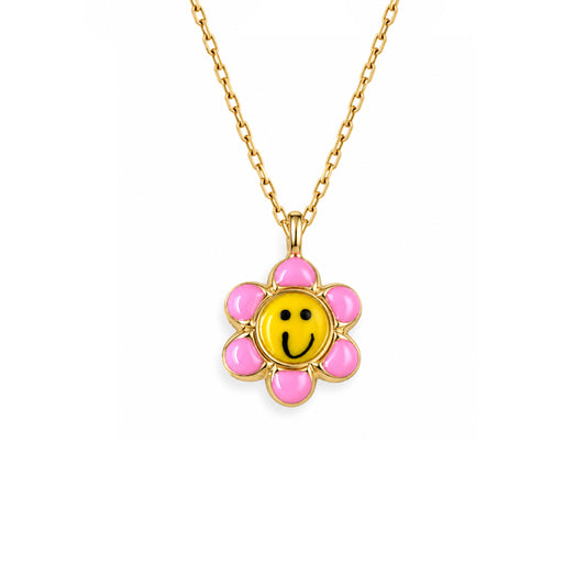 Flower shape Gold Necklace