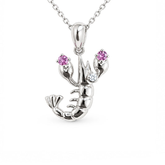 Gold Lobster Pendant Necklace