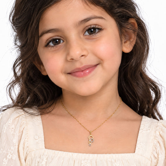 Ring-o-round Gold Necklace