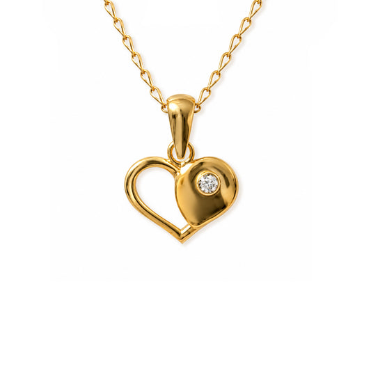 My Little Sparkling Heart Diamond Necklace