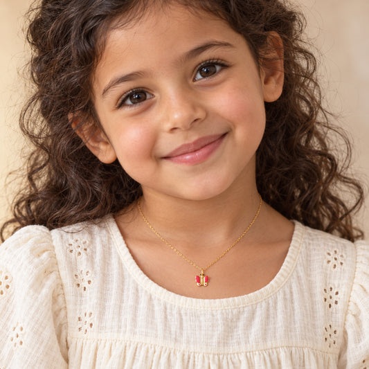 Red Butterfly Necklace