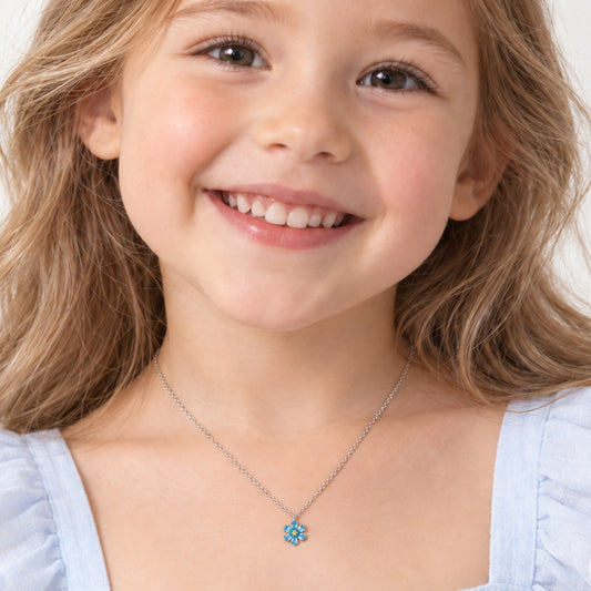 Flower Shape Gold Necklace