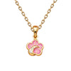 Floral Shape Necklace with diamonds