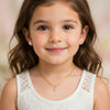 Pink Floral Gold & Diamond Necklace- Daisy